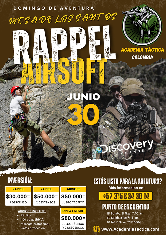 Curso Nivel 1 de Rappel y Torrentismo en Bucaramanga, San Gil, Mesa de los Santos - Colombia